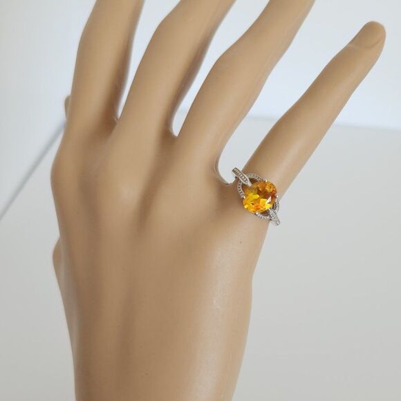 Sphalerite Quartz Ring Size 5 - Picture 8 of 9